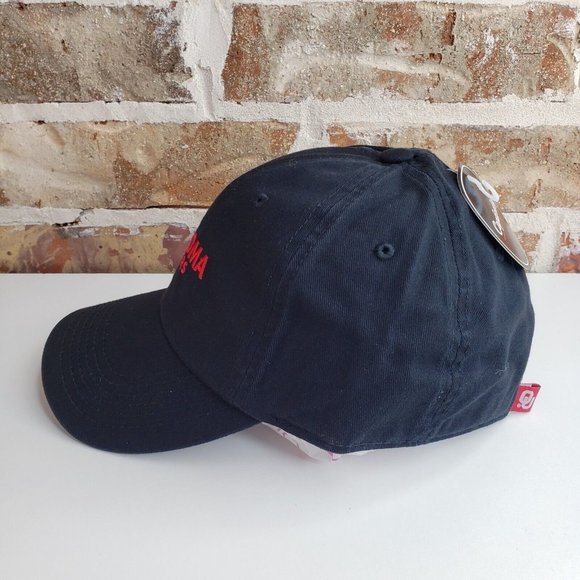 Oklahoma University Sooners Classic Dad Adjustable Hat Black Crimson Embroidery - Picture 5 of 9